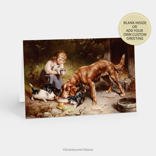 Carl Reichert Dinner Party Art Greeting Card standing up