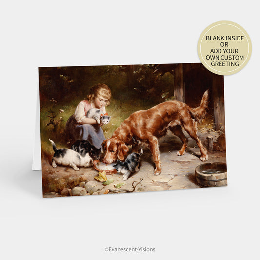 Carl Reichert Dinner Party Art Greeting Card standing up