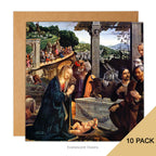 Adoration of the Shepherds Renaissance art Nativity Christmas Card with envelope