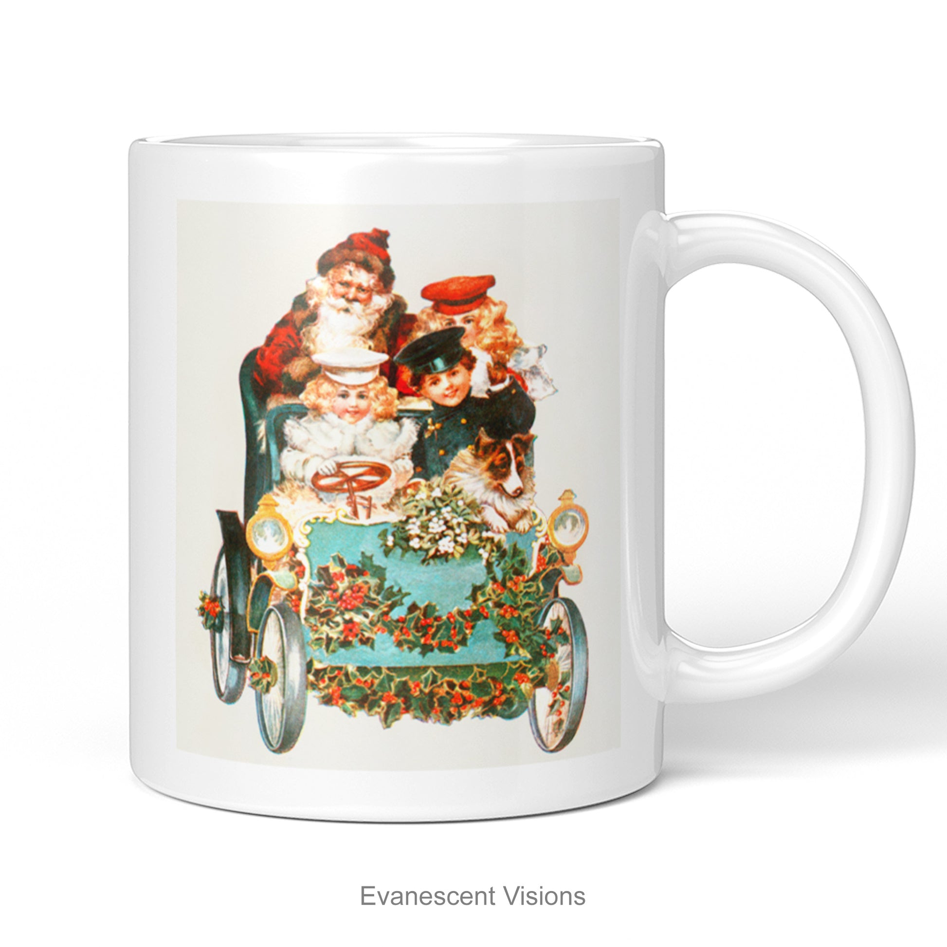 Vintage Edwardian Design Santa Claus Christmas Mug