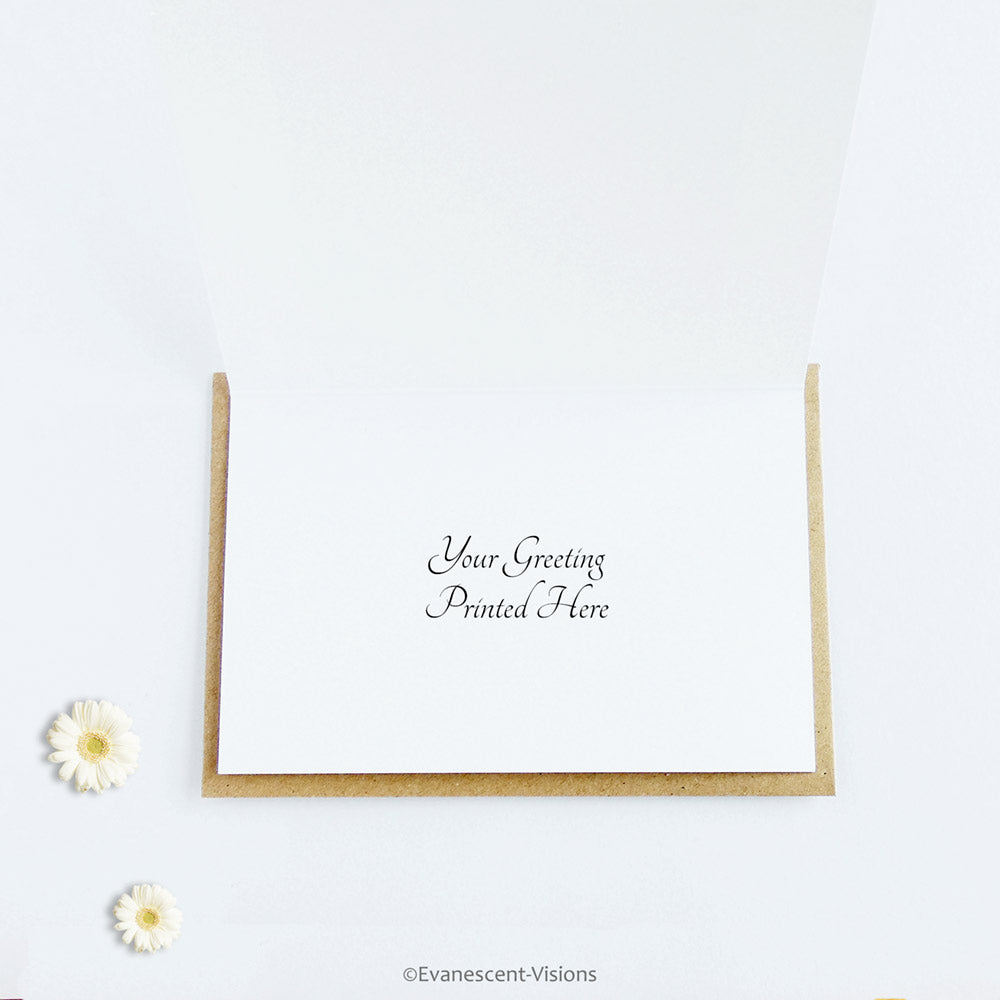 Inside card example of printed greeting