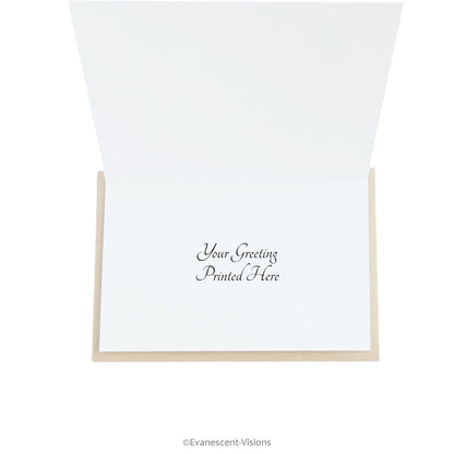 example of a custom greeting printed inside the card