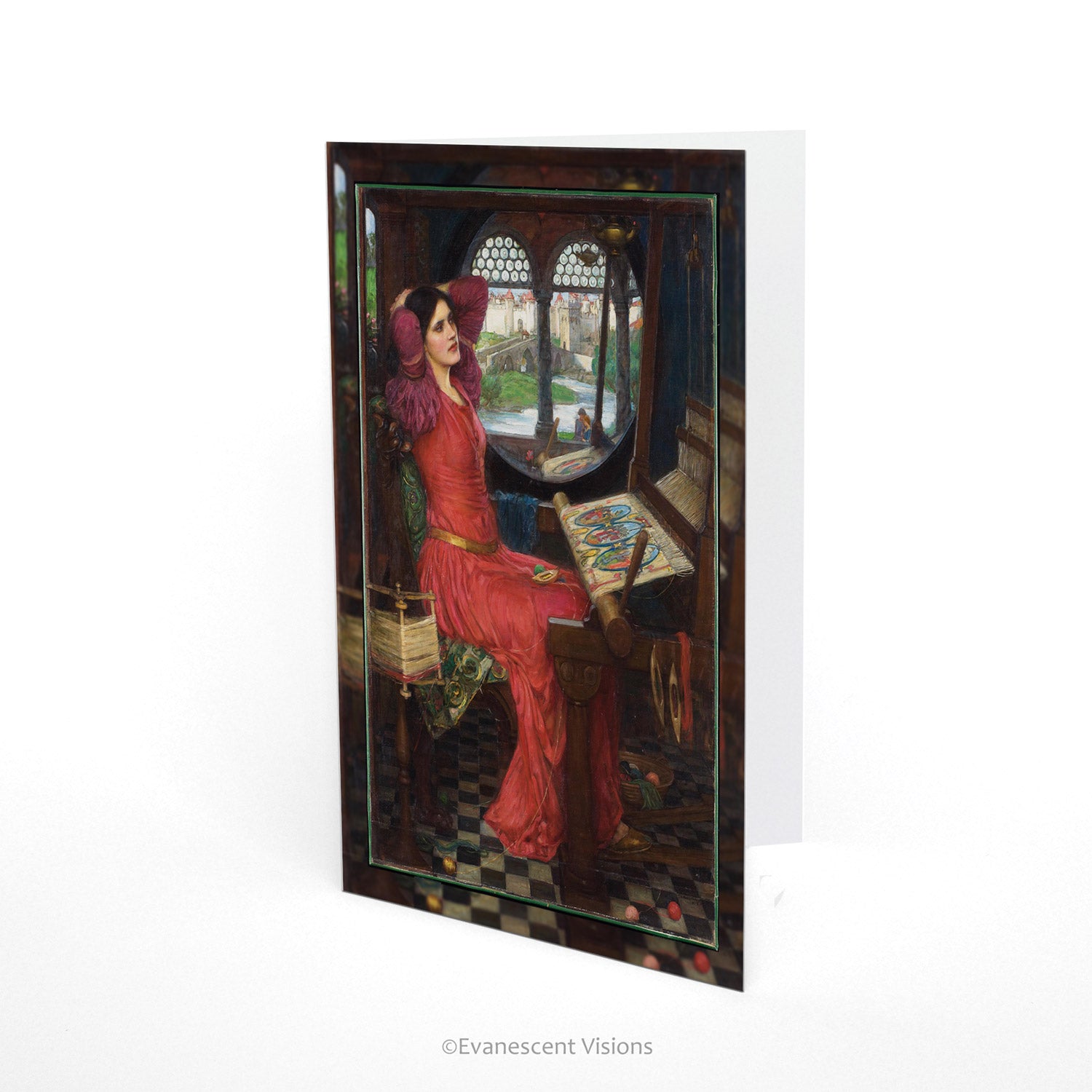 JW Waterhouse 'I am Half-Sick of Shadows' Fine Art Card