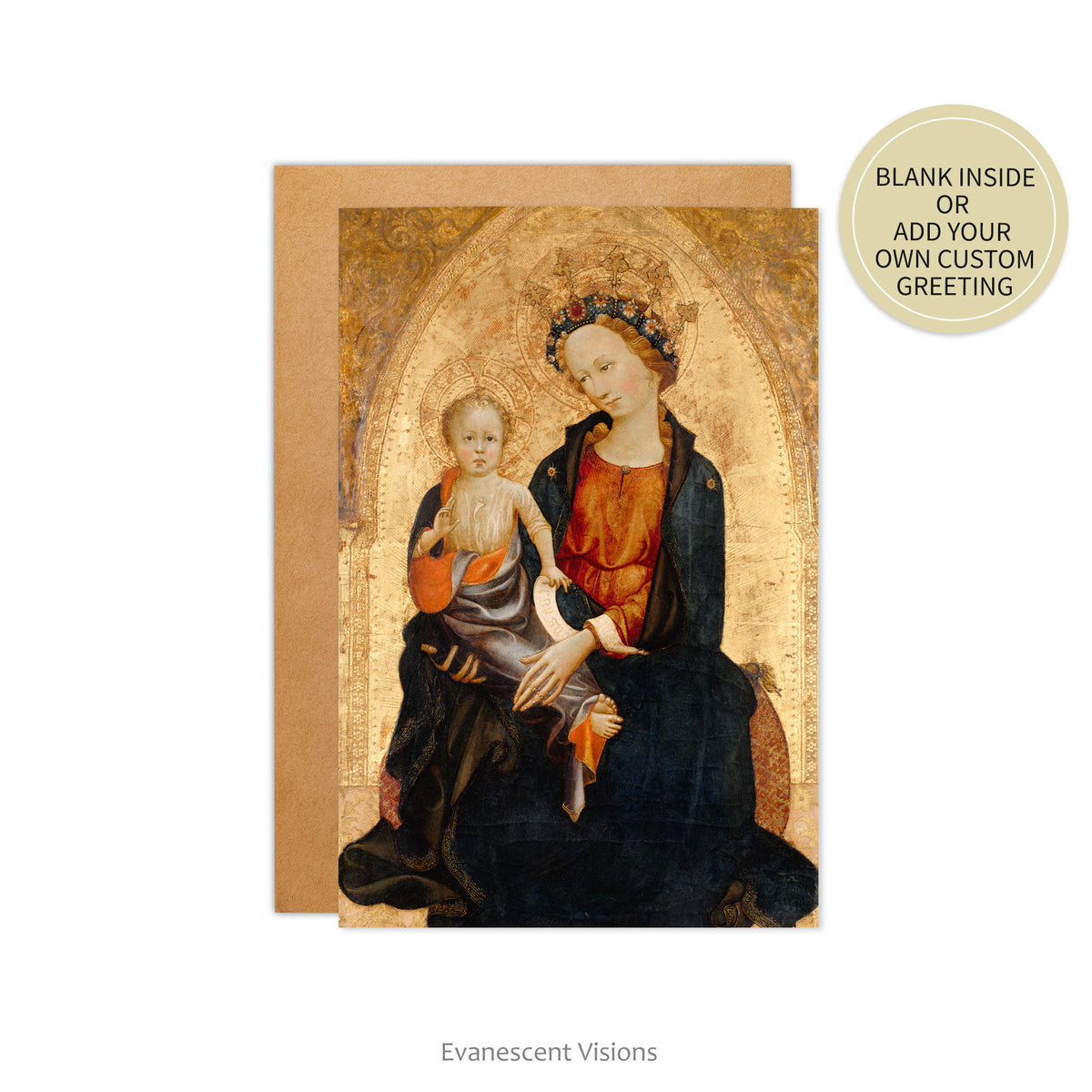 Madonna and Child by Gherardo Starnina, Pack of 10 Personalised or Blank Cards
