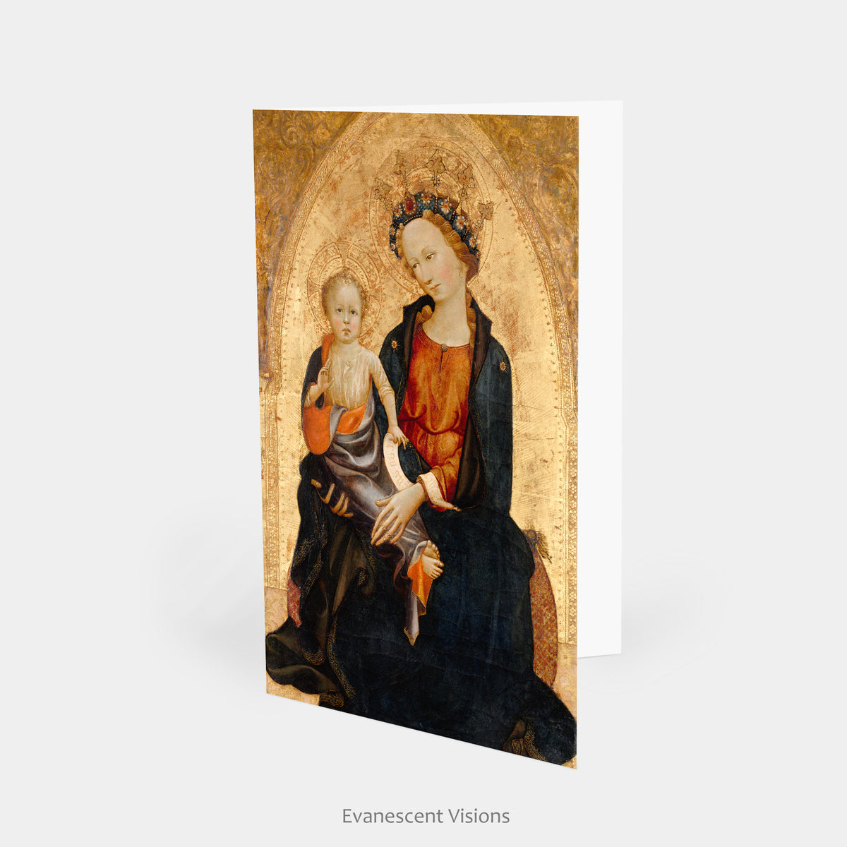 Madonna and Child by Gherardo Starnina, Pack of 10 Personalised or Blank Cards