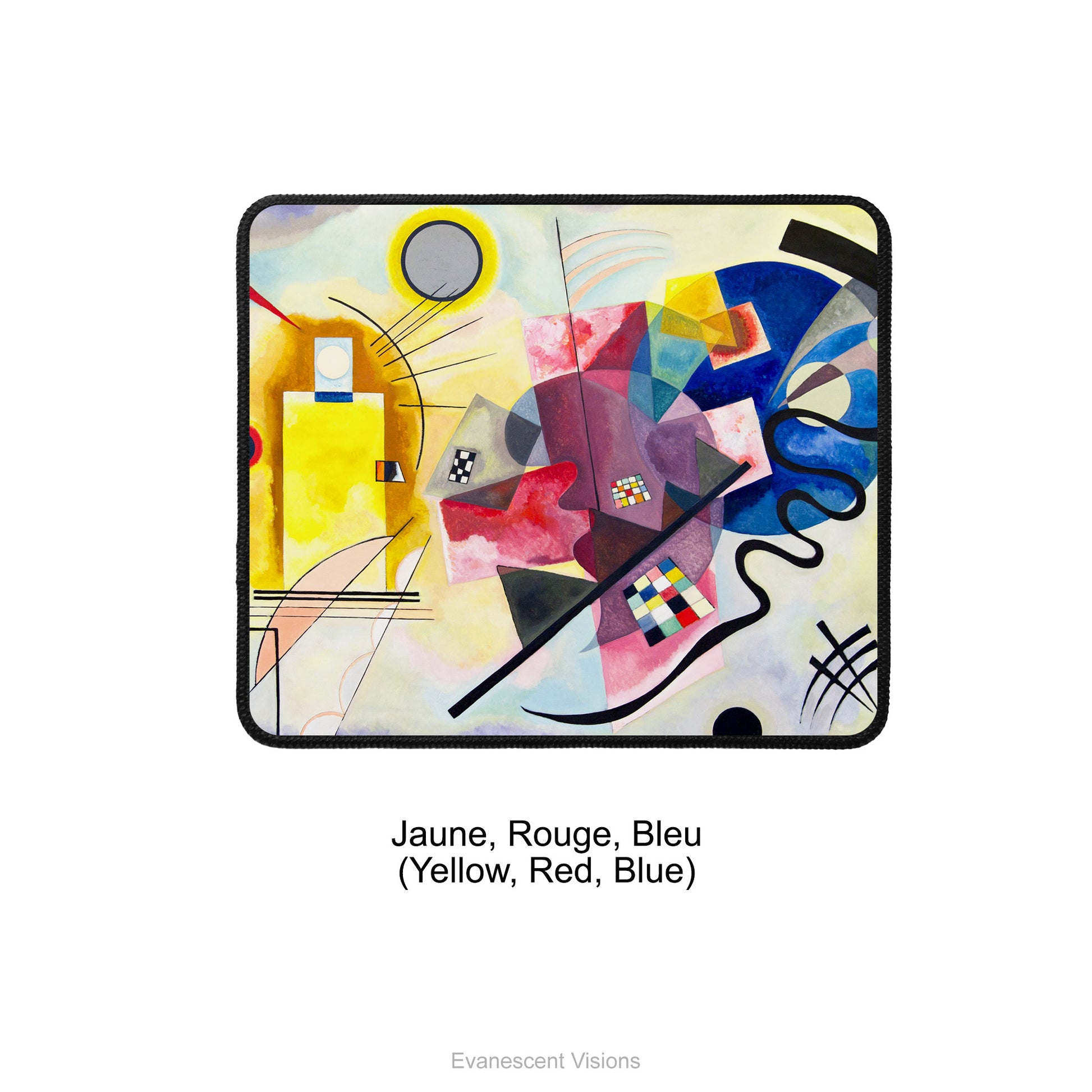 Kandinsky Jaune, Rougem, Bleu  Mouse Mat,