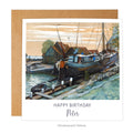 Mondrian Drydock at Durgerdam Personalised Birthday Card with envelope 