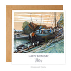 Mondrian Drydock at Durgerdam Personalised Birthday Card with envelope 