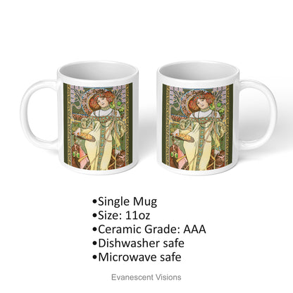 left and right side of the much autumn design 11oz glossy fine art mug