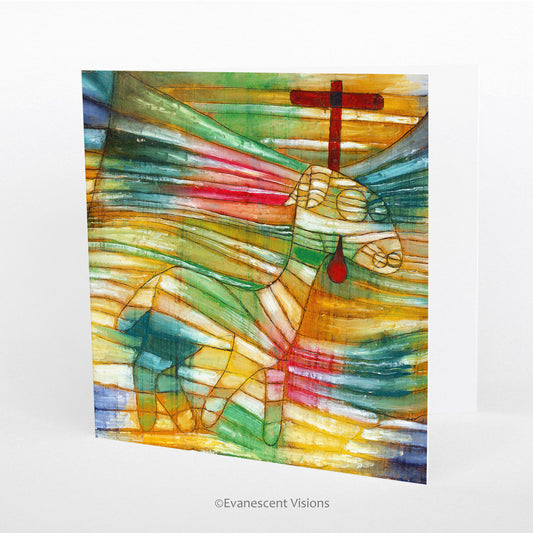Paul Klee the lamb religious or easter card 