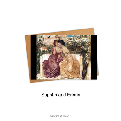 Romantic Fine Art Love Cards,  Lesbian, LBGTQ, Single or Pack of 10, Personalised or Blank