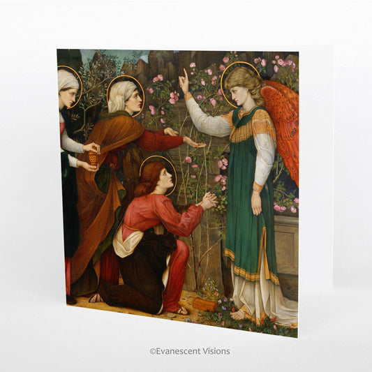 Three Marys with an Angel Greeting Card