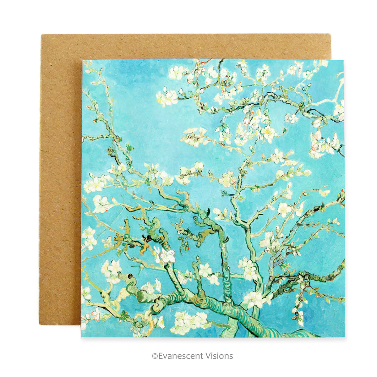Van Gogh Almond Blossom Fine Art Greeting Card with envelope