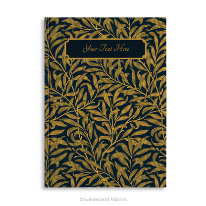 William Morris Willow Bough Personalised Hardcover Notebook