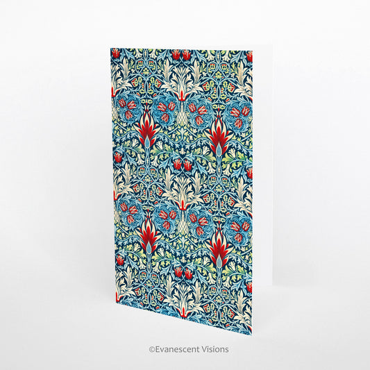 William Morris Fine Art Snakeshead Greeting Card 